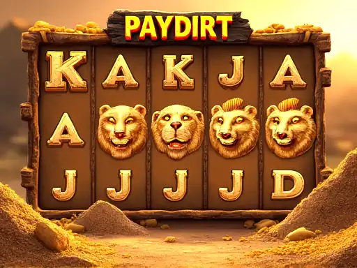 PayDirt! pokie artwork at Mega Medusa Casino